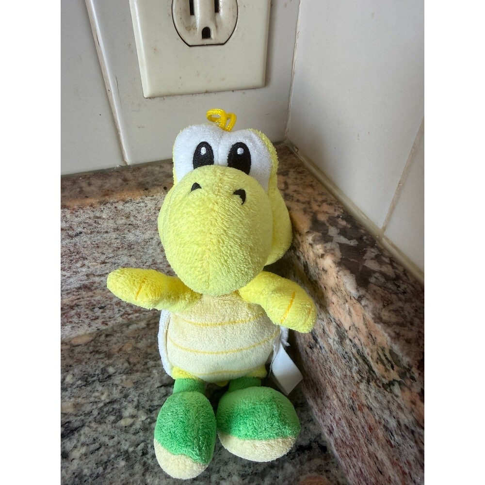 Super Mario Nintendo Koopa Troopa Turtle 8" Plush 2019 Stuffed Animal Yellow